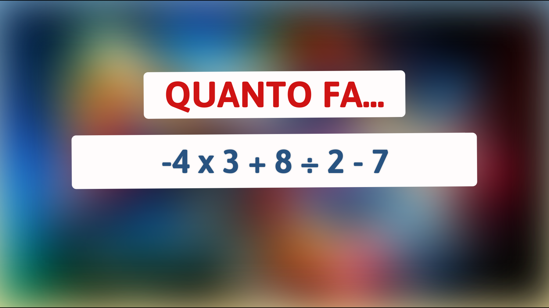 Riesci a risolvere questo enigma matematico che sembra semplice ma inganna anche le menti più brillanti? Scoprilo ora!"